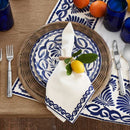 Lemon-patterned Napkin Ring Set - 6/12 pieces