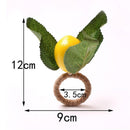 Lemon-patterned Napkin Ring Set - 6/12 pieces