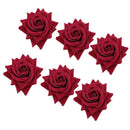 Red Rose Napkin Ring Set – 6 Pieces