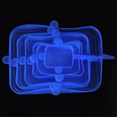 Jogo de Tampas de Silicone Elásticas 12 Peças