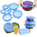 Jogo de Tampas de Silicone Elásticas 12 Peças