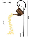 Luminária Solar Decorativa de Jardim LED em Formato de Chaleira