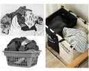 Large Laundry Basket with Three Foldable Compartments
