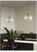 Industrial Modern Glass Ceiling Light