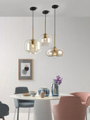 Industrial Modern Glass Ceiling Light