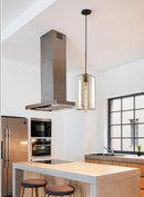 Industrial Modern Glass Ceiling Light