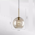 Industrial Modern Glass Ceiling Light