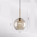 Industrial Modern Glass Ceiling Light