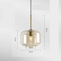 Industrial Modern Glass Ceiling Light