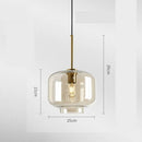 Industrial Modern Glass Ceiling Light