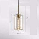 Industrial Modern Glass Ceiling Light