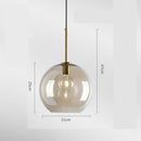 Industrial Modern Glass Ceiling Light