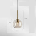 Industrial Modern Glass Ceiling Light