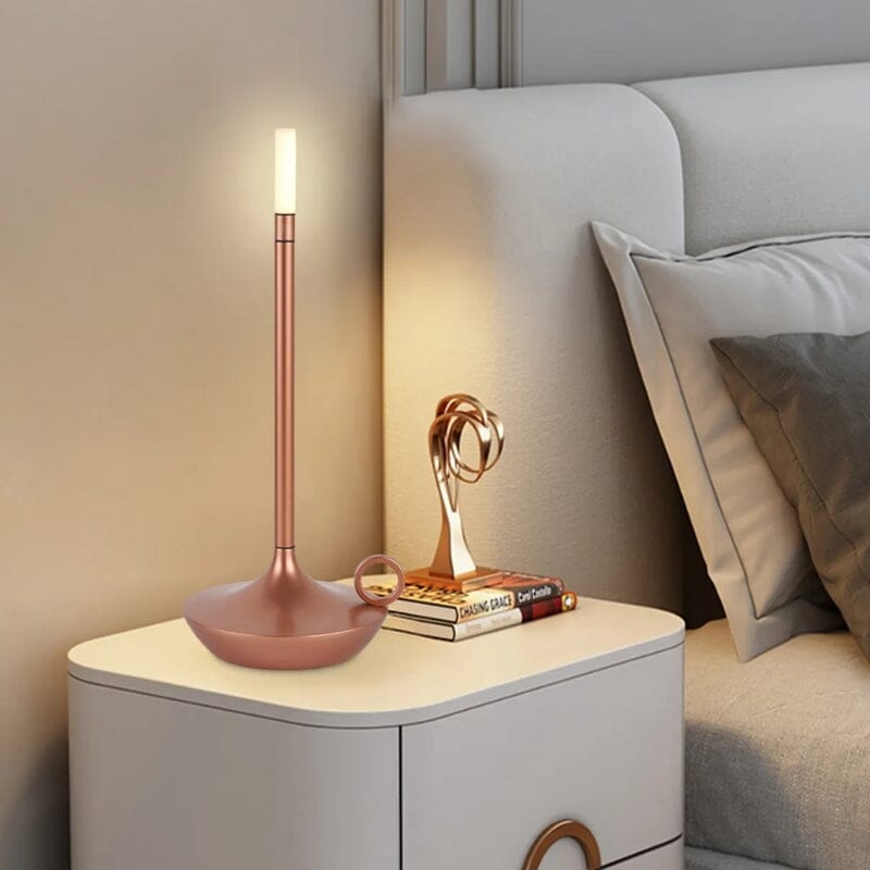 Luminária de Mesa Recarregável Decorativa em Formato de Vela