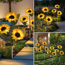 Luminária Solar para Jardim e Áreas Externas Modelo Girassol