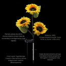 Luminária Solar para Jardim e Áreas Externas Modelo Girassol