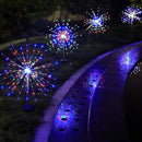 Luminária Solar de Jardim LED Fogos de Artifício