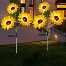 Luminária Solar para Jardim e Áreas Externas Modelo Girassol