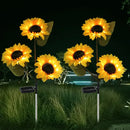 Luminária Solar para Jardim e Áreas Externas Modelo Girassol