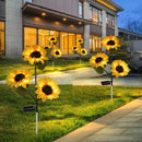 Luminária Solar para Jardim e Áreas Externas Modelo Girassol