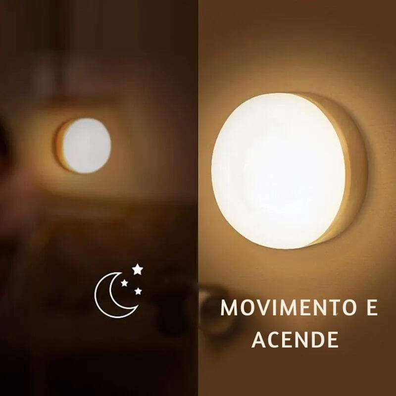 Luz Noturna LED de Indução Inteligente
