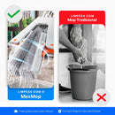 Esfregão Dobrável MaxMop©: Limpeza Fácil e Rápida! (Com Balde Incluso)