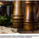 Pepper Grinder + Solid Wood Salt Shaker