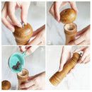 Pepper Grinder + Solid Wood Salt Shaker