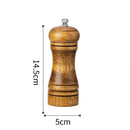 Pepper Grinder + Solid Wood Salt Shaker