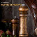 Pepper Grinder + Solid Wood Salt Shaker