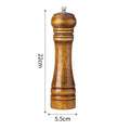 Pepper Grinder + Solid Wood Salt Shaker