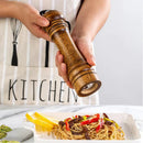 Pepper Grinder + Solid Wood Salt Shaker