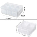 Refrigerator organizer with dividers