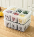 Refrigerator organizer with dividers