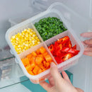 Refrigerator organizer with dividers