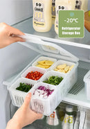 Refrigerator organizer with dividers