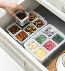 Refrigerator organizer with dividers