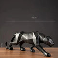 Estátua Geométrica de Pantera Animal