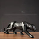 Estátua Geométrica de Pantera Animal