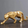 Estátua Geométrica de Pantera Animal
