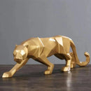 Estátua Geométrica de Pantera Animal