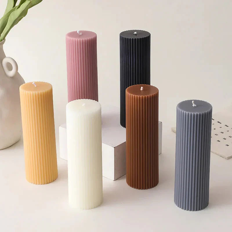 Handmade Cylindrical Scented Candles