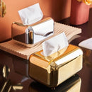 Porta-Guardanapo de Luxo Dourado
