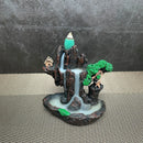 Resin Incense Holder in Cascade Effect Shape with Single Incense Burner