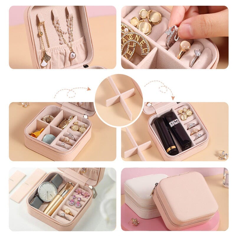 Porta Joias Compacto e Versátil Para Viagens