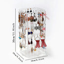 Rotating 360 Degree Large Jewelry Box with 4 Tiers