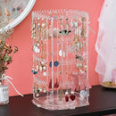 Rotating 360 Degree Large Jewelry Box with 4 Tiers