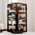 Rotating 360 Degree Large Jewelry Box with 4 Tiers
