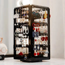 Rotating 360 Degree Large Jewelry Box with 4 Tiers