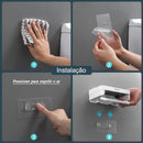 Wall-mounted Toilet Paper Holder with Shelf